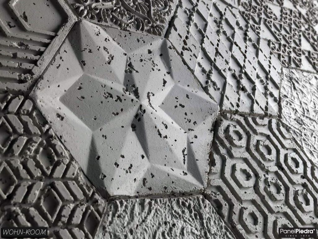 wandverkleidung_beton_hexagonal_panelpiedra_wohn-room